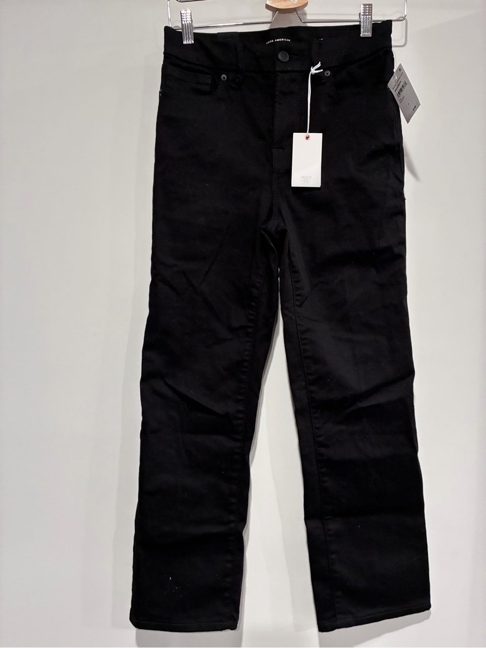 Good American Women’s Black Petite Straight Jeans